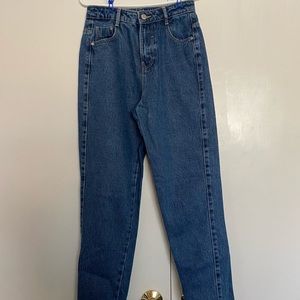 Zara high waisted boyfriend jeans.